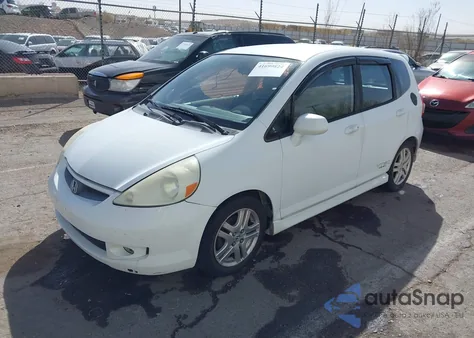 2007 Honda Fit Sport из США, поврежденный, VIN JHMGD38657S030086
